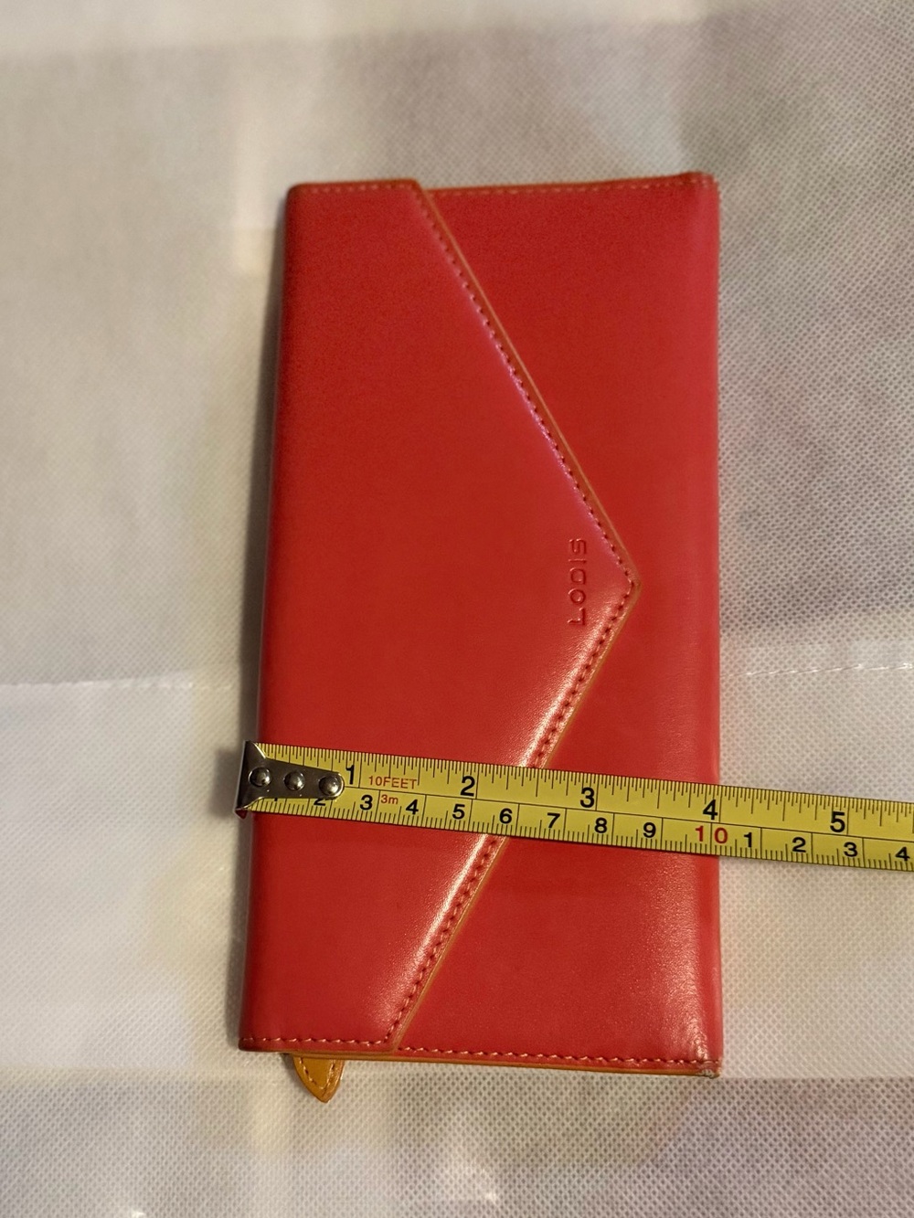 Red Long Wallet Clutch -